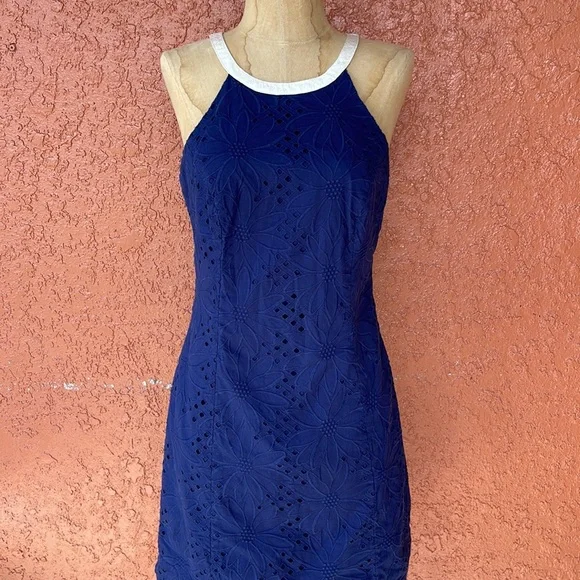 Lilly Pulitzer Pearl Navy Shift Dress - Picture 3 of 6